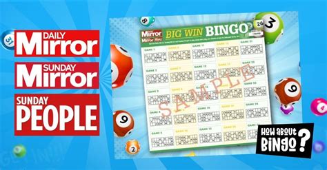 sun bingo numbers for today please|Daily Mirror Bingo Numbers .